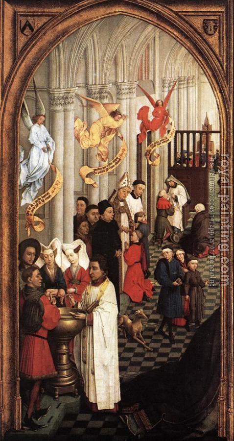 Rogier Van Der Weyden : Seven Sacraments Altarpiece, Left Wing
